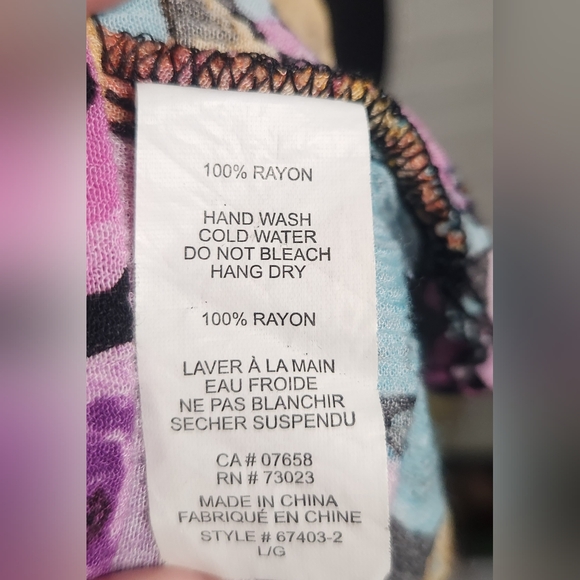 Crinkle Tank Top - Floral, Spaghetti Straps - Picture 6 of 7